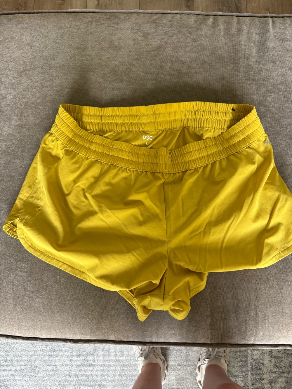 DSG Women's Bright Yellow Athletic Shorts